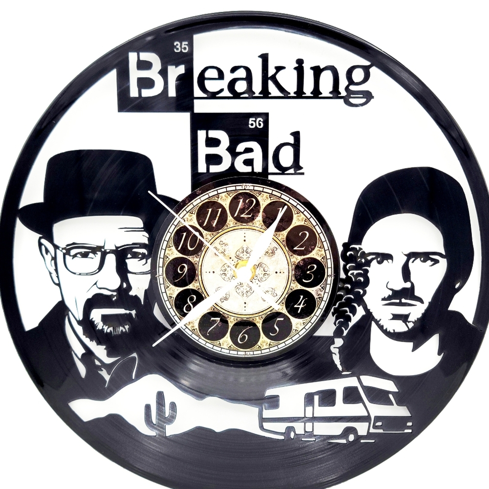 BREAKING BAD vinyl record clock